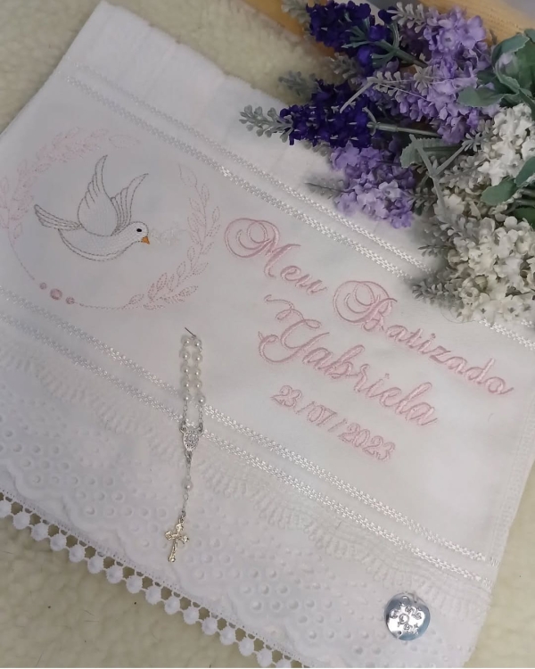 Toalha de Batizado Personalizada